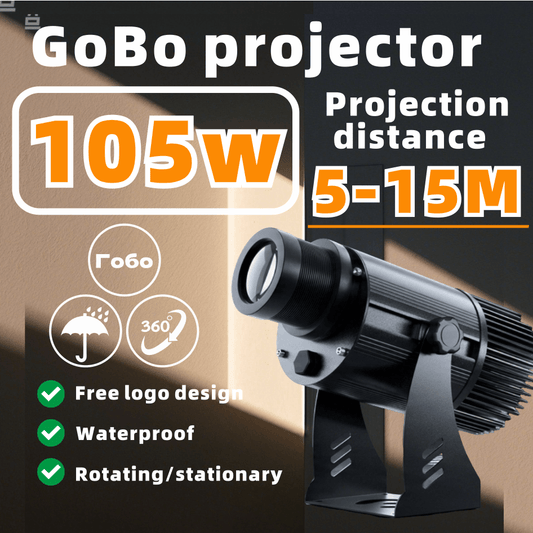 Gobo projector light 105w black custom logo Outdoor waterproof