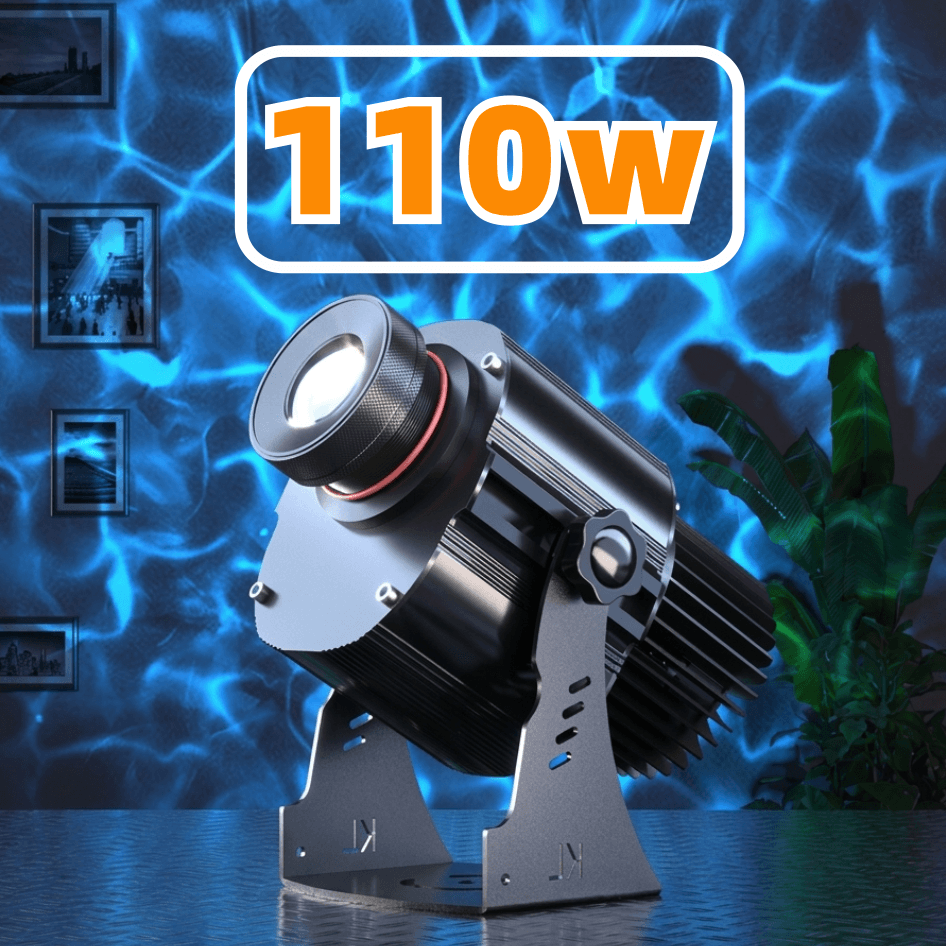 110wOutdoor Waterproof Water Ripple Projector - Dynamic Flowing Light for Landscape & Commercial Decor