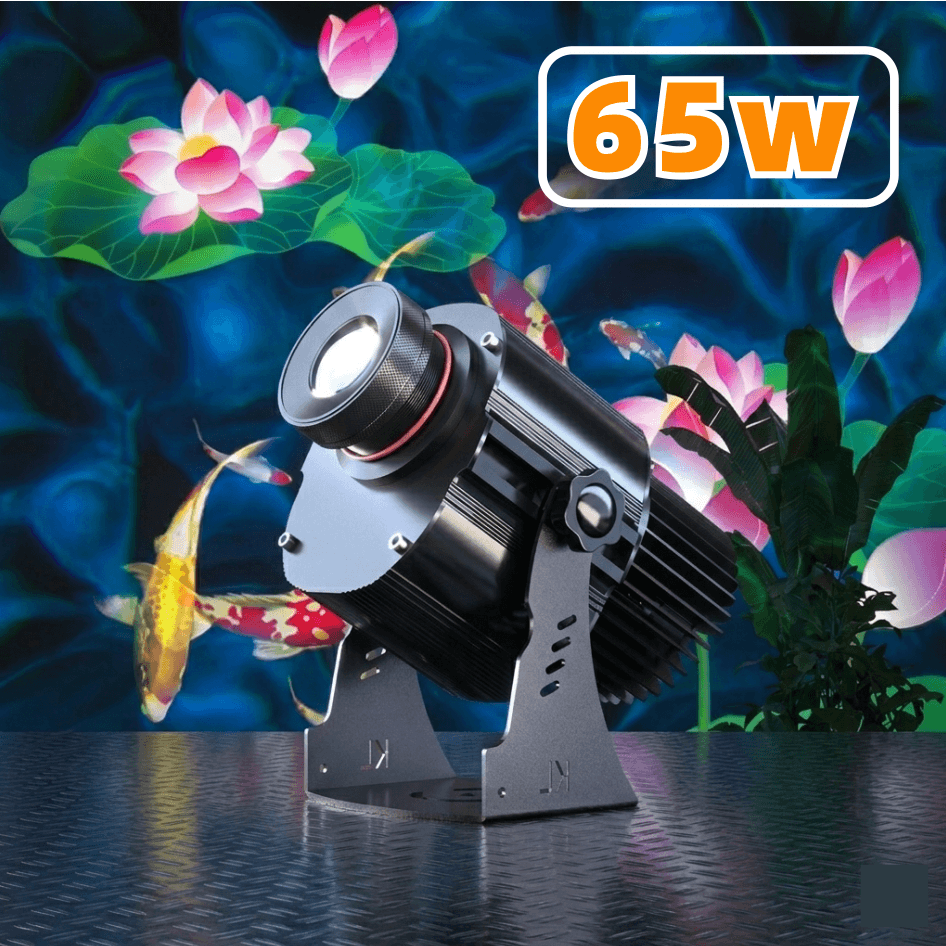 Dynamic Rotating Koi & Floral Gobo Projector — High-Power Prism Lens Outdoor Light with Lifelike Swimming Effect