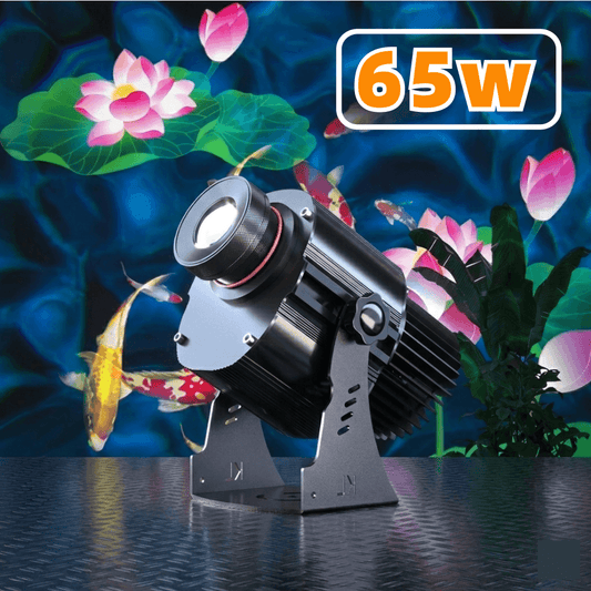 Dynamic Rotating Koi & Floral Gobo Projector — High-Power Prism Lens Outdoor Light with Lifelike Swimming Effect