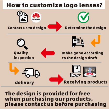 Gobo projector light 35w black custom logo