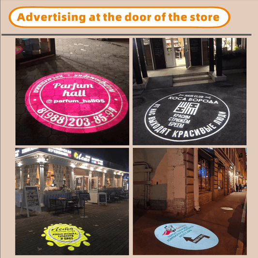 40w Automatic 4-Pattern Loop Gobo Projector - IP67 Waterproof Outdoor Dynamic Signage Light