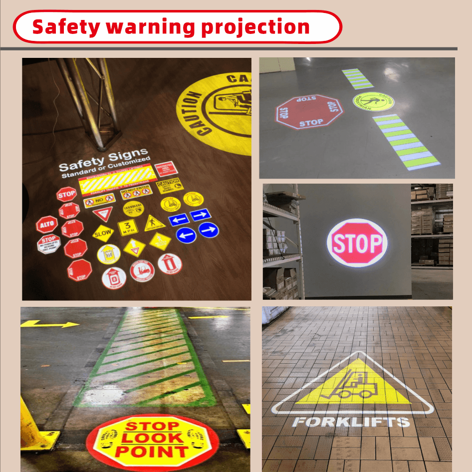 100w Automatic 4-Pattern Loop Gobo Projector - IP67 Waterproof Outdoor Dynamic Signage Light