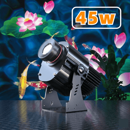 Dynamic Rotating Koi & Floral Gobo Projector — High-Power Prism Lens Outdoor Light with Lifelike Swimming Effect