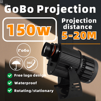 Gobo projector light 150w black custom logo Outdoor waterproof