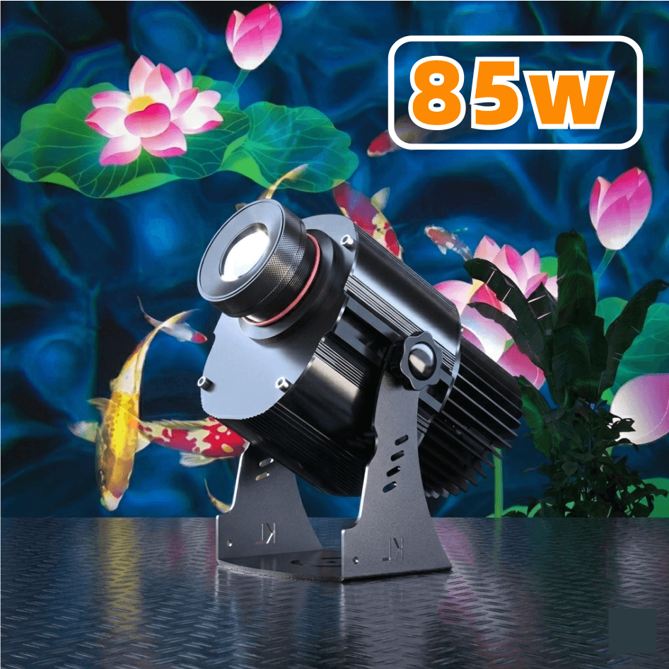 Dynamic Rotating Koi & Floral Gobo Projector — High-Power Prism Lens Outdoor Light with Lifelike Swimming Effect